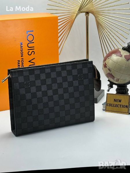 Клъч Louis Vuitton черен квадрат реплика , снимка 1