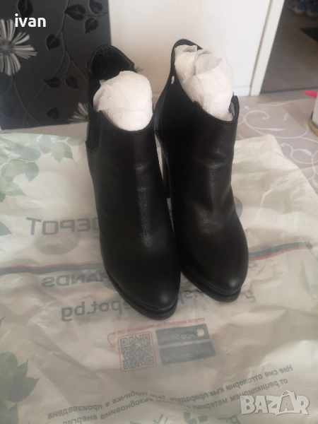 италянски официални обувки с ток, снимка 1