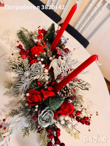 Коледен свещник , снимка 1