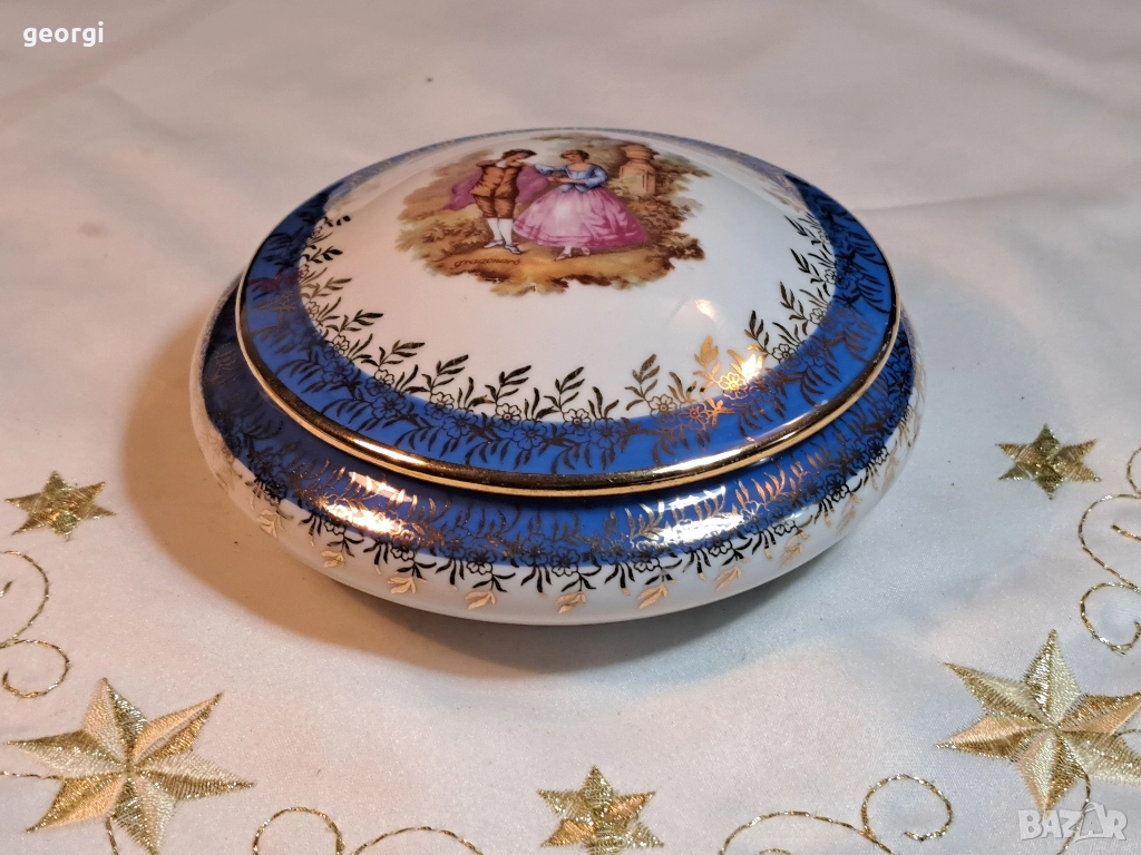 порцеланова бижутерка Limoges Ромео и Жулиета 29/5, снимка 1