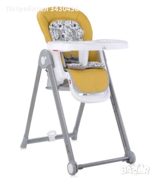 Столче за хранене Lorelli Party Lemon Curry Leather, снимка 1