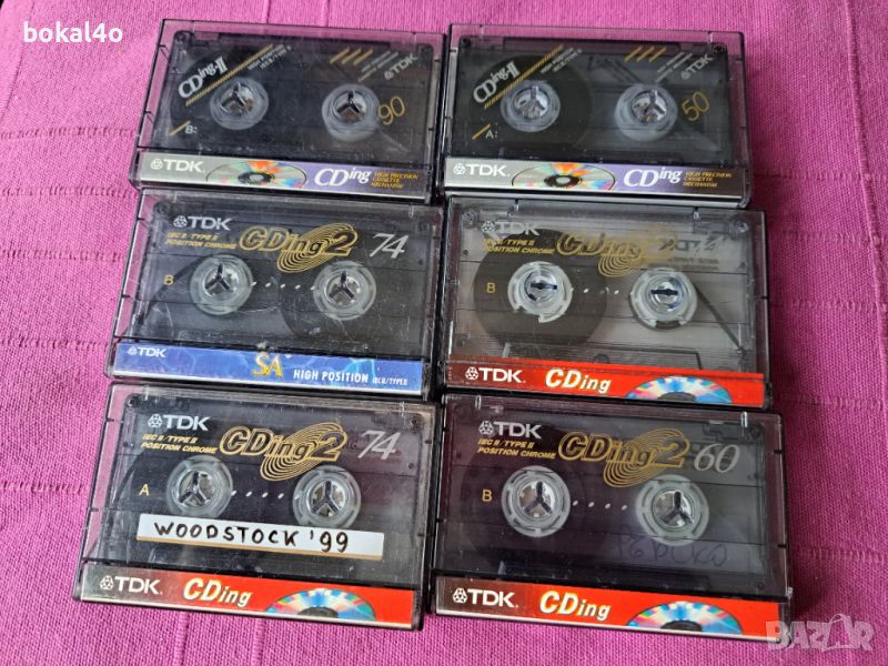 TDK CDingII-60, 75, 90min.  Cassette Tapes Chrome, снимка 1