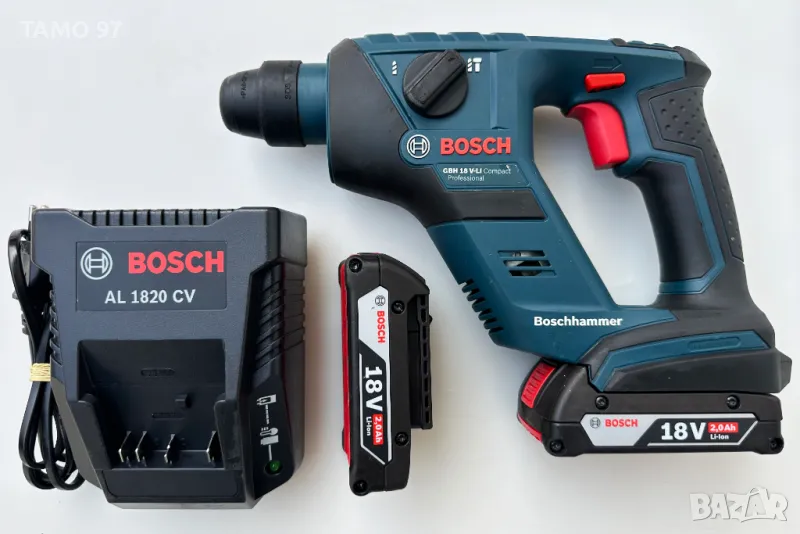 BOSCH GBH 18 V-Li Compact - Акумулаторен перфоратор перфектен!, снимка 1