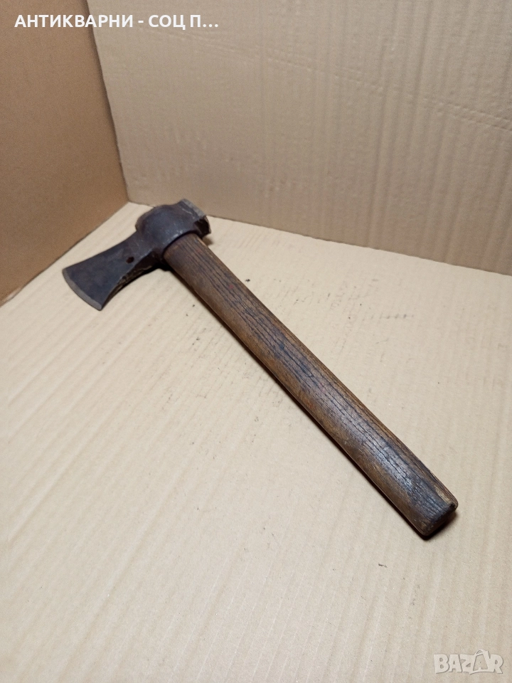 Стара Немска Брадва Със Дръжка Сап 1.700кг., снимка 1