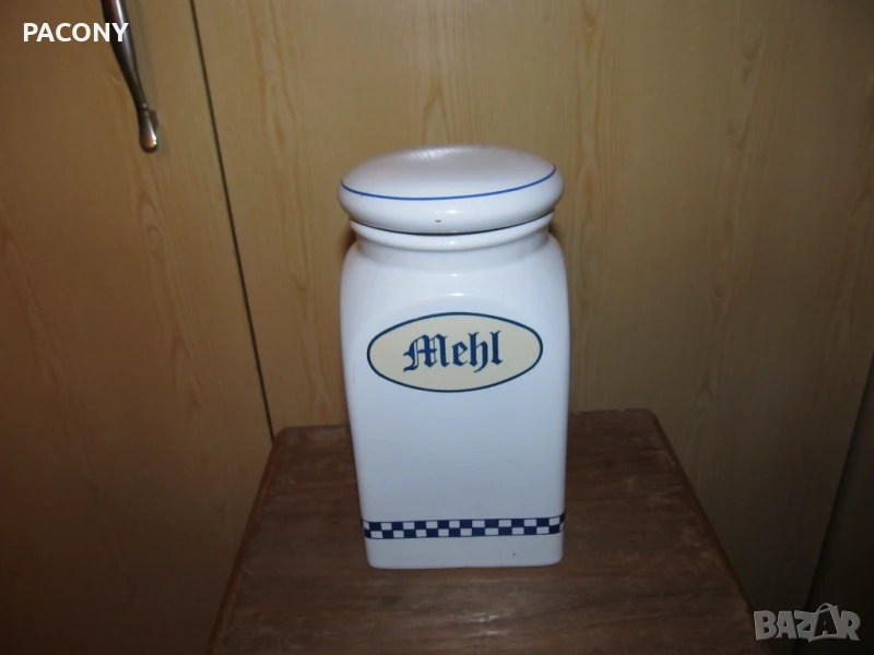 керамичен буркан за брашно или друго, снимка 1