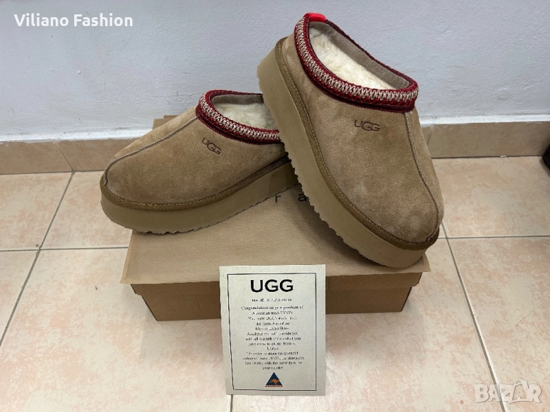 UGG естествен велур пантофки, снимка 1
