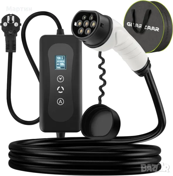 Зарядно за електромобил Type 2 Тип 2 16А 3.6KW - GEARZAAR , снимка 1