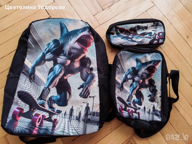 НОВИ раница, чанта за обяд и несесер, снимка 1