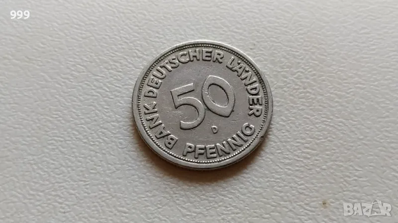 50 пфенига 1949 D - Германия, снимка 1