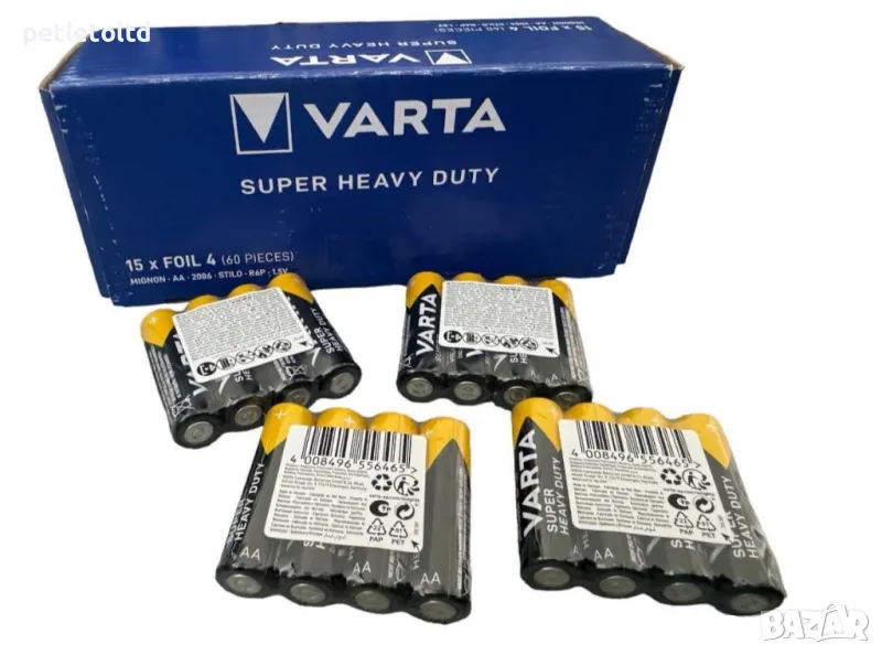 Батерии VARTA LR06, AA, 1.5V  (опаковка - 4 бр), снимка 1