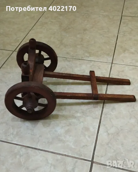 Махагонова поставка за бутилка с вино, снимка 1