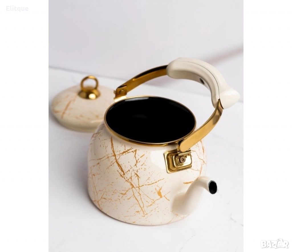 Чайник Goldmann, 2.5л., Емайл, Индукция, снимка 1