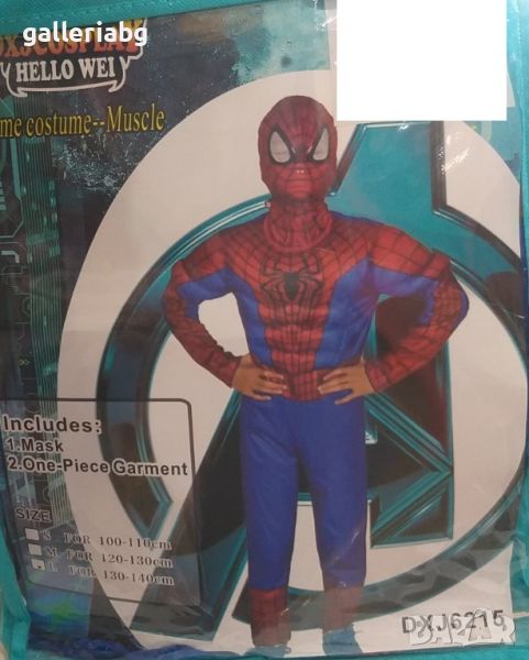 Детски костюм на Спайдърмен Cosplay Spiderman Marvel, снимка 1