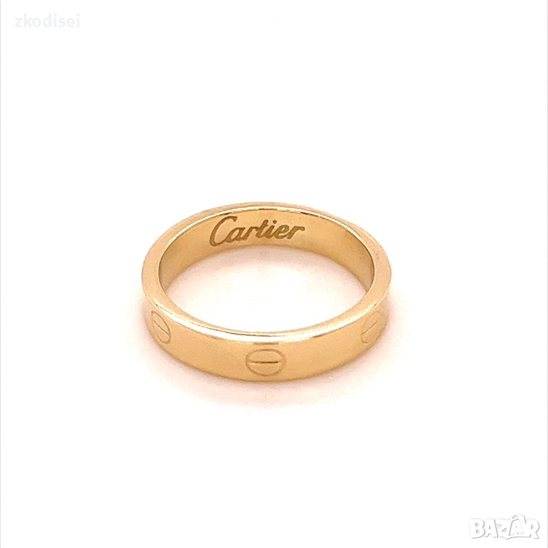 Златен дамски пръстен Cartier 1,25гр. размер:54 14кр. проба:585 модел:34470-5, снимка 1