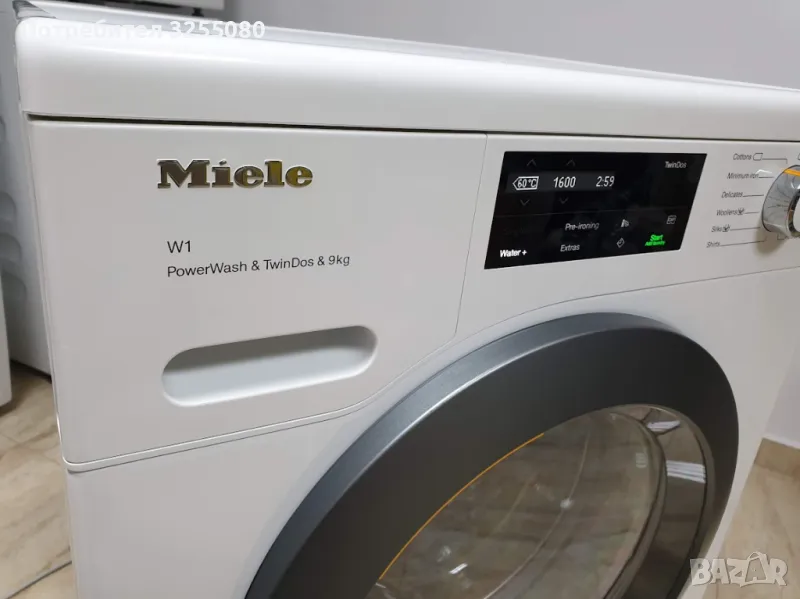 9кг Miele 1600rpm Wi-Fi TwinDos Пералня Миеле 12м Гаранция, снимка 1