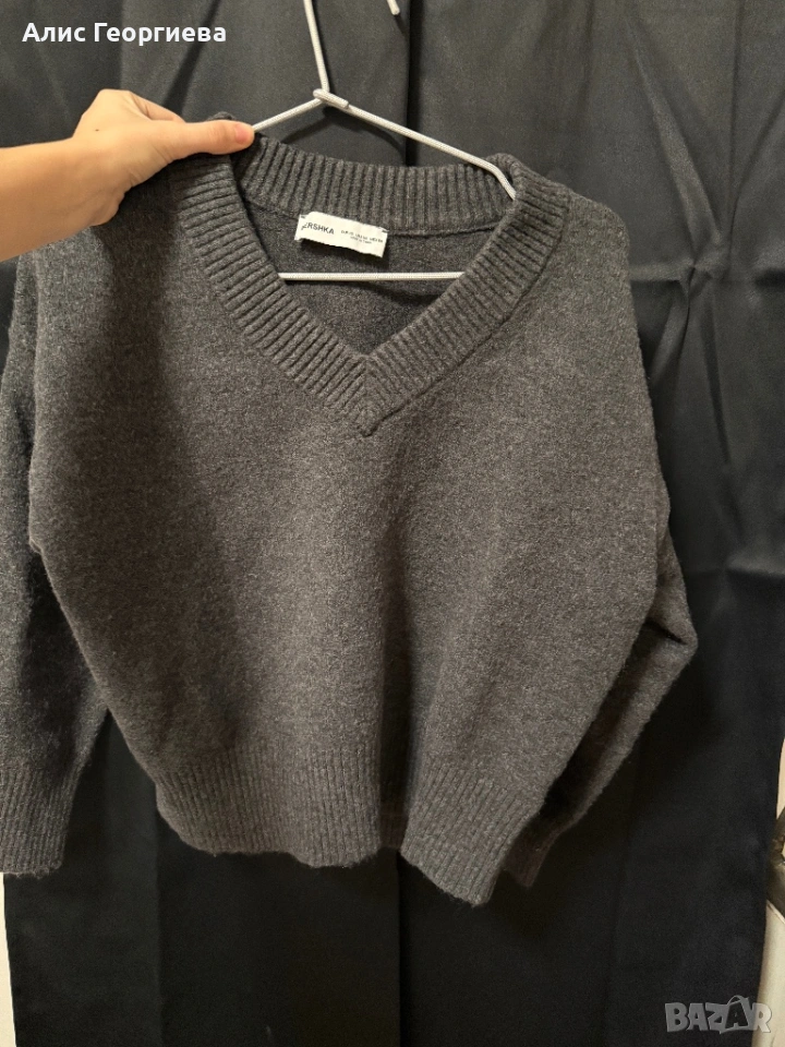 Сив пуловер, снимка 1