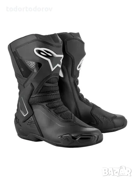 Мото Ботуши за мотор ALPINESTARS SMX-6 V3 BLACK/WHITE 2025, снимка 1