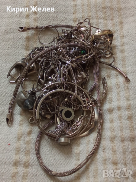 100 грама сребърни накити за поправка за части за реставрация или материал 51425, снимка 1