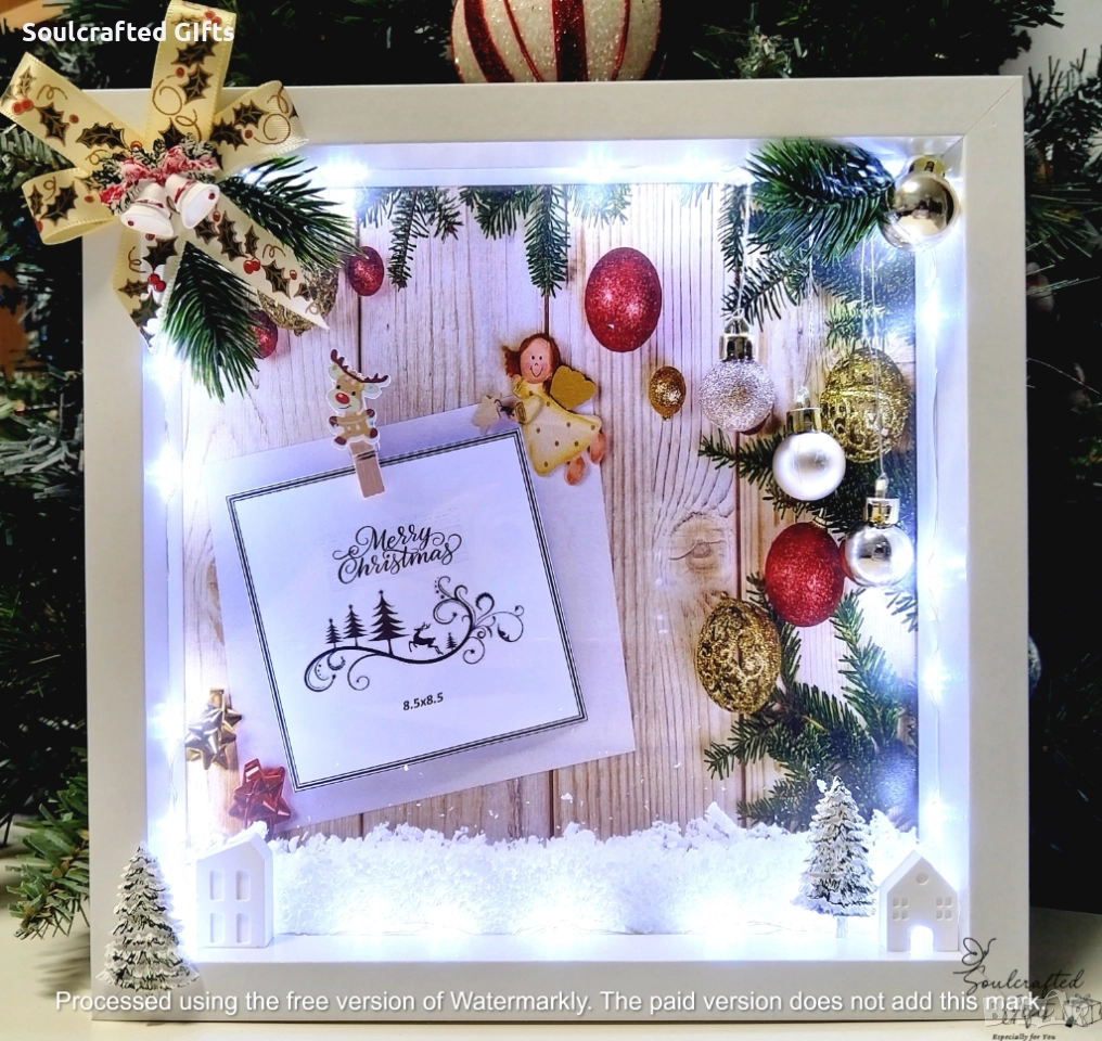 3D Коледна рамка с място за снимка, снимка 1