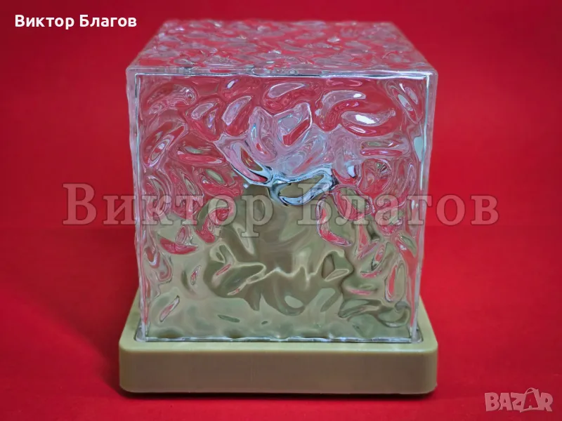 Квадратна лампа проектор - въртяща, снимка 1