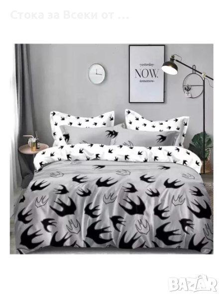 Двулицево спално бельо 6 части, снимка 1