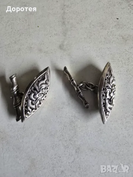 Стари сребърни ръкавели, снимка 1