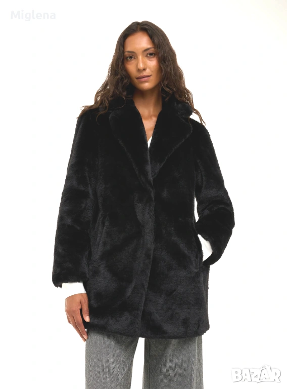 Пухкаво дамско палто , снимка 1