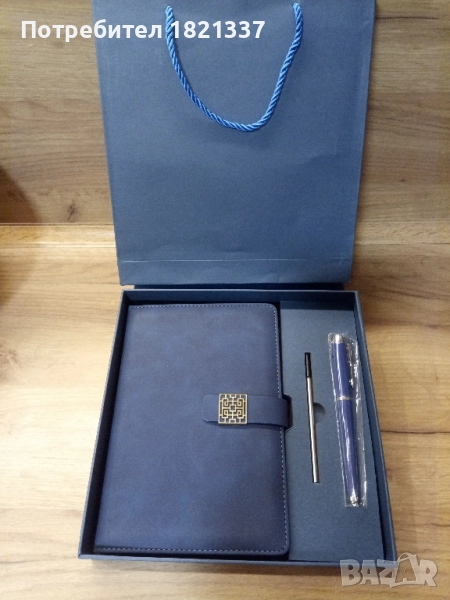 Подаръчен комплект тефтер и химикалка , снимка 1