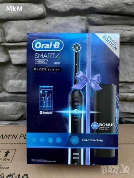 Електрическа четка за зъби Oral-B Smart 4 4500 Black Edition , снимка 1