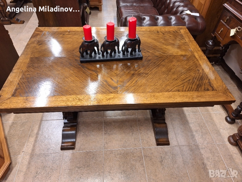 УНИКАТ! Маса за трапезария с богата дърворезба , снимка 1