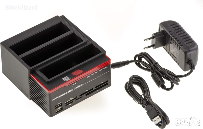 KALEA-INFORMATIQUE Тройна докинг станция 2 SATA порта и ЕДИН IDE 2.5 ET 3.5 порт към USB 3.0. НОВА, снимка 1