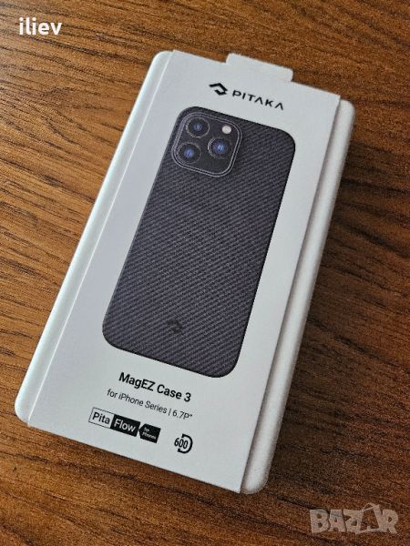 Pitaka MagEZ 3 600D Aramid Fiber MagSafe Case за Iphone 14 pro max, снимка 1