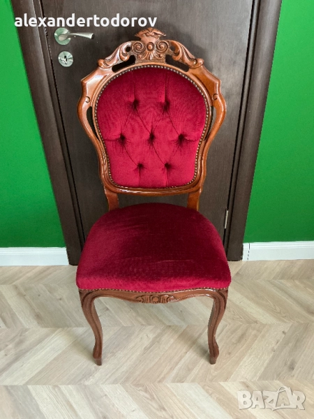 Антикварен стол Рококо, снимка 1