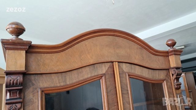 Витрина антикварна масив, снимка 6 - Секции и витрини - 52244155