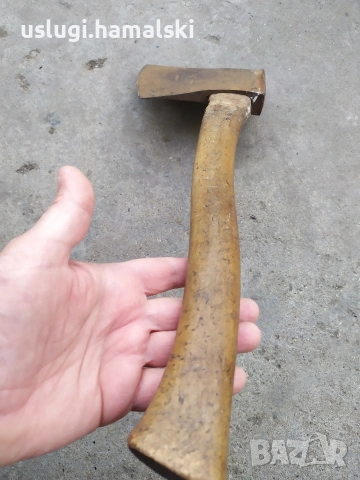 Стара брадва с печат, снимка 6 - Антикварни и старинни предмети - 54281661