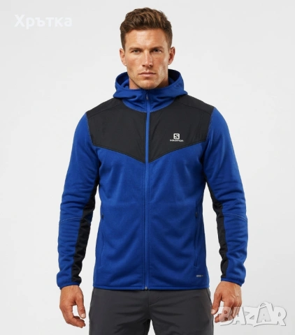 Salomon X Alp Mid Hoodie - Оригинално мъжко горнище размер 2XL, снимка 2 - Спортни дрехи, екипи - 53771681