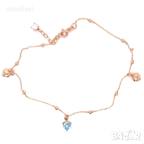 Златна дамска гривна за крак 2,75гр. 27,0см. 14кр. проба:585 модел:32238-6