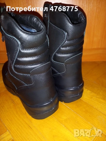 кубинки зимни тип "полицейски" - естествена кожа, снимка 2 - Мъжки боти - 53874094