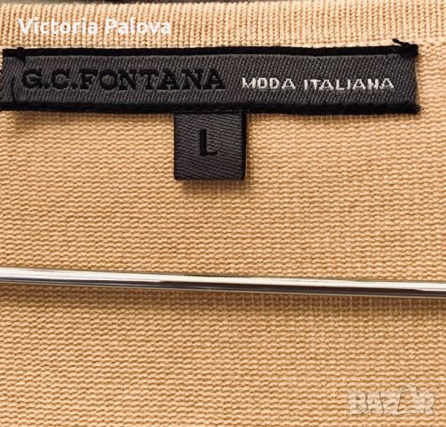 Копринена блуза тип тениска G.C. FONTANA MODA ITALIANA , снимка 2 - Корсети, бюстиета, топове - 45130541