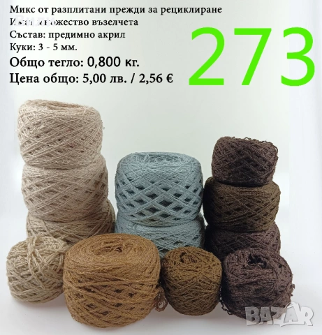 Евтини прежди в малки количества - нови и остатъци , снимка 5 - Други - 52042465