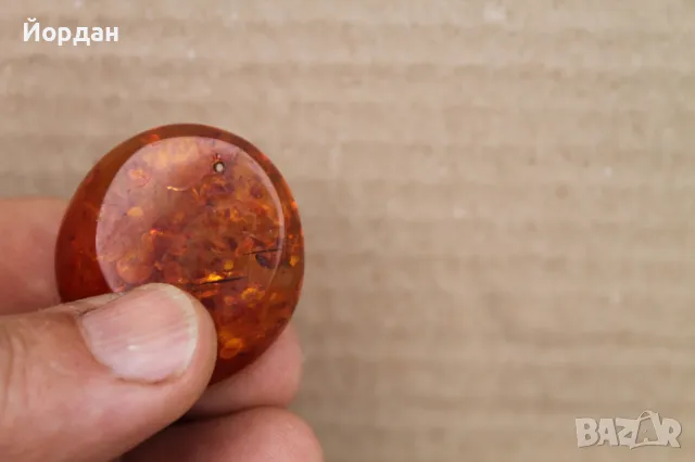 Медальон от Балтийски кехлибар, снимка 6 - Колиета, медальони, синджири - 49651944