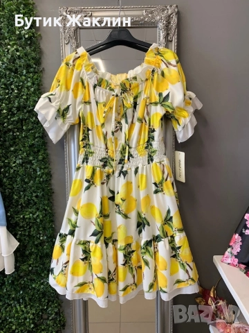 🍋Дамска рокля с лимони🍋, снимка 1