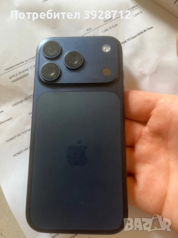 iPhone 17 Pro 512GB — Като НОВ (100% Battery) | Гаранция Технополис | София, снимка 3 - Apple iPhone - 53441421