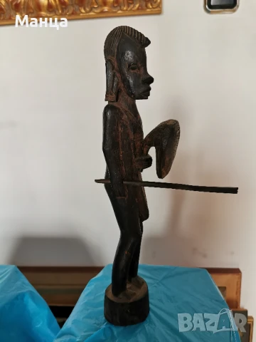 Дървена Африканска фигура, снимка 3 - Антикварни и старинни предмети - 51027264