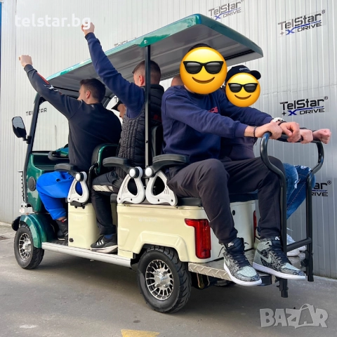 Електрически мини бус GOLF-6 72V 23Ah, 6-местен с покрив, мултифункционален, за голф и транспорт LCD, снимка 10 - Мотоциклети и мототехника - 52414963