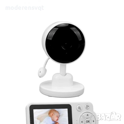 Бебефон, Бебешки видеомонитор, 2,8 инча, разпознаване на звук, снимка 3 - Бебефони - 53708725