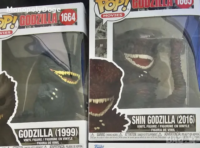 Godzilla Funko POP (Godzilla 1984 Chase Shin godzilla Godzilla 1999), снимка 2 - Колекции - 48990170