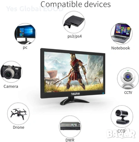 13.3" Преносим монитор HDMI/VGA/BNC VESA, снимка 2 - Монитори - 53640065