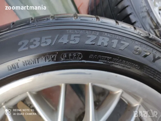 4 бр. Летни гуми Kumho Sport Pack R17 XL, снимка 2 - Гуми и джанти - 49028025