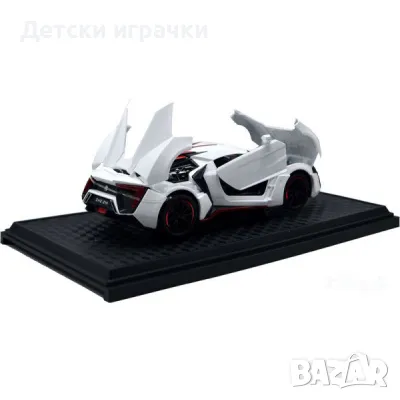 Макет на кола McLaren, с функции, метална кола, снимка 14 - Коли, камиони, мотори, писти - 50294187